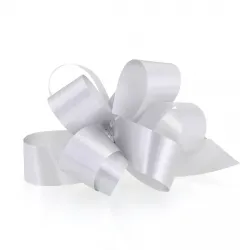 Shiny Silver Pull-bow Ribbon